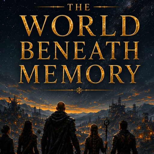 Cover art for The World Beneath Memory by Aaron Davenport, now available for limited signed preorder at worldbeneathmemory.com.
